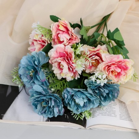 Bouquet "violet Le Dalia" 7x26 cm, mix-3
