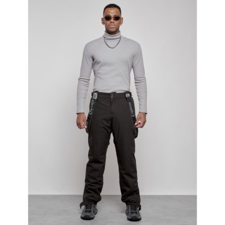 Semi-combinezone ski insulated male winter, size 50, dark gray color-16