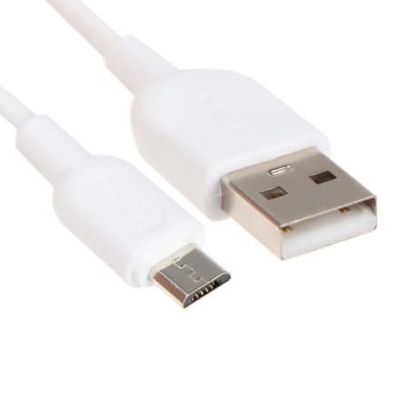 Cable Smartbuy S01, MicroUSB - USB, 2.4 A, 1 m, charging + data transfer, white