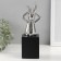 Souvenir Ceramics "Rabbit holds ears" silver 7.8x10x27 cm