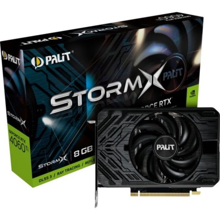 The Palit PCI-E 4.0 RTX4060TI StormX NVIDIA GeForce RTX 406060TI 8192MB 128 GDDR6 2310/10044-7
