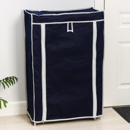 Shoe, 5 tiers, 57 × 28 × 90 cm, blue color-1