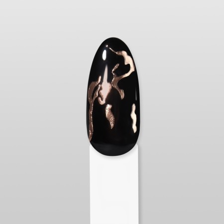 Nail stickers "marble", metallized, golden color-3