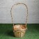 Gift basket, 22 × 16/55 cm, vine