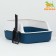 Toilet with an side, 40x29x15 cm, blue