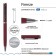 Switching handle, 1.0 mm, BrunovisConti firenze, blue rod, metal case Soft Touch Red, in a tube