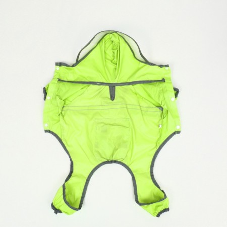 Combiason for dogs, demi -season with a visor, size M (DS 32, OG 45, Osh 35 cm), green-10