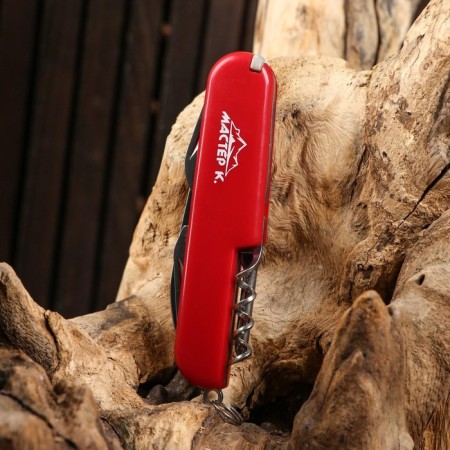 Swiss knife "Master K" 6B1, red-5