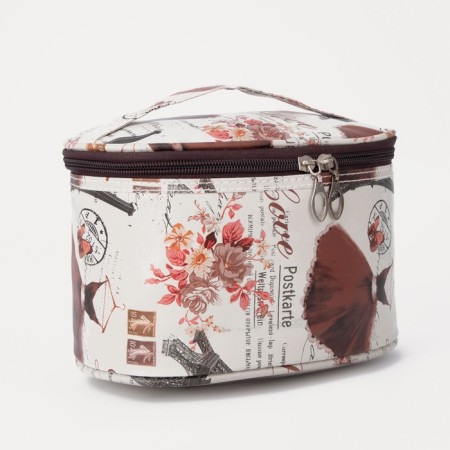 Lightning cosmetic bag, beige color