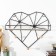 Hooks decorative metal with a shelf "loft. Heart" black 28.5x9x30 cm