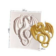 Silicone universal form “Flying Dragon”, product size 6.7 × 5.2 × 4 cm