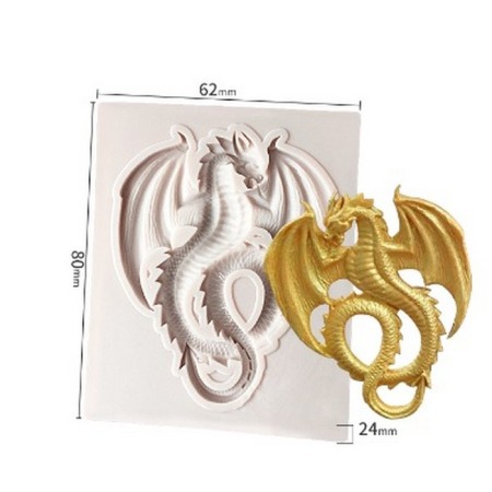 Silicone universal form “Flying Dragon”, product size 6.7 × 5.2 × 4 cm