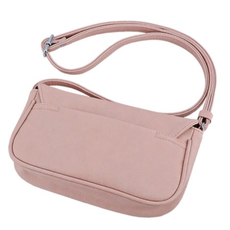 Women's bag B2772-14111, beige color, artificial leather, 20x6x11 cm-1