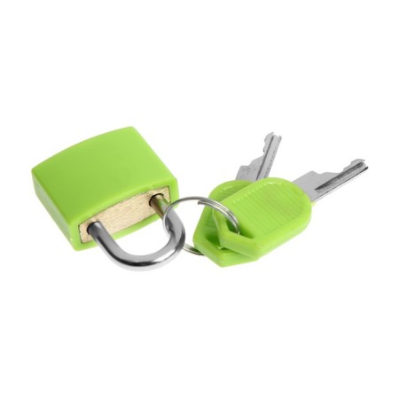 The castle of a hinged suitcase, small, green-3