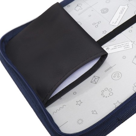 Penal 1 section 140 x 210 x 40 mm, folding pocket and cosmetic bag, fabric, calligrata topontent "sneakers"-7