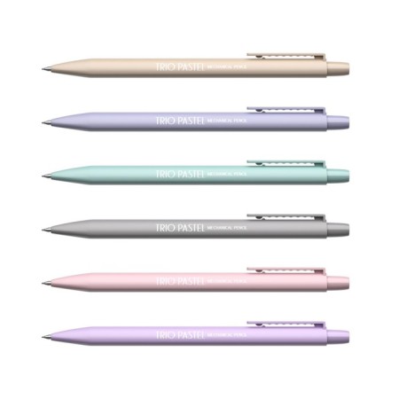 Mechanical pencil with Erichkrause "Trio Pastel", NV, Grifel D = 0.5 mm, in the box, mix-5