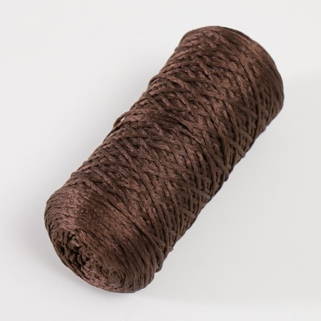 Knitting cord 100% polyester 1mm 200m/75 ± 10g (11-chocolate)-1