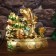 The desktop fountain from the network, the backlight "Golden Karpa" 31x29.5x20 cm