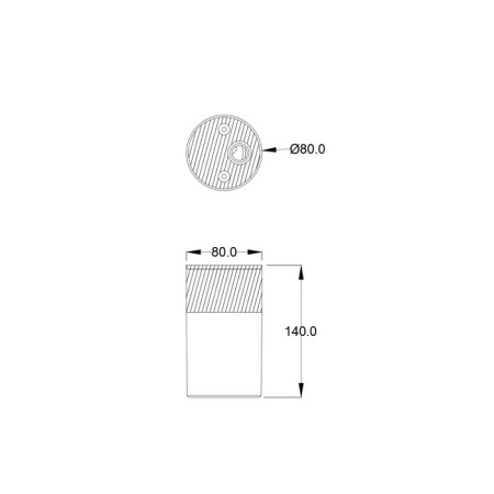 Ceiling light Outdoor O418CL-01GR, 1x60W, 8x8x14 cm, E27, graphite color-4