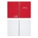 Notebook A5, 80 sheets, a cage on a spiral, Erichkrause, Classic Words, Red, Plastic Cover