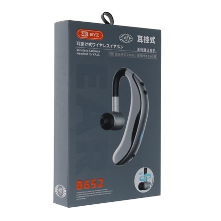 Bluetooth headset for the BYZ B652 phone, vacuum, microphone, W 5.0, 170 mAh, silver-6