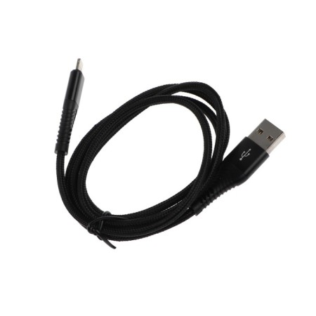 BYZ BC -029, Lightning - USB, 5 A, 1 m, nylon, black cable-2
