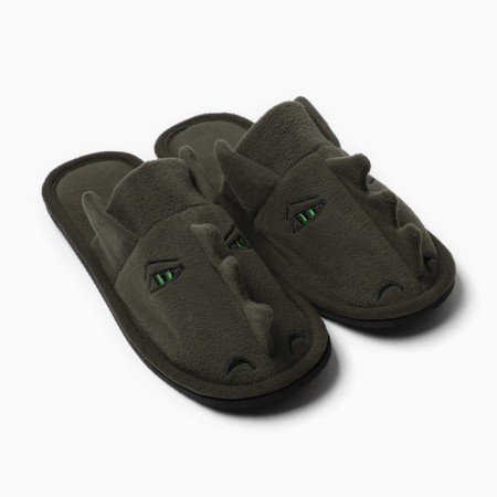 Slippers male dragon, r.44, green