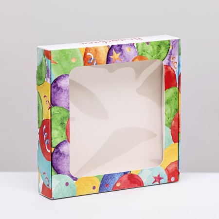 Self -assembly box, "congratulations", 16 x 16 x 3 cm