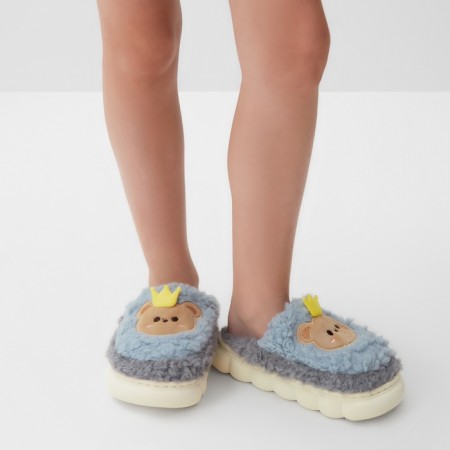 Baby slippers, size 34-35, gray-3