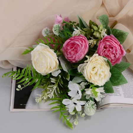 Букет "Пион Амори" 30 см, микс-4