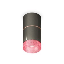 Lumber of the invoice with composite crystal Ambrella Light, XS7403102, MR16 GU5.3 LED 10 W, color black chrome, pink