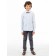 Pants for ISEE boys, height 158-164 cm, gray color