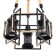 Caus -chandelier "MADILAL" 3HE27 Black 40x42x64cm Bayerlux
