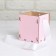 Wooden Kashpo, 10.5 × 10.5 × 12 cm "New Year. Shar", gift packaging, pink-gold