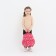 Baby backpack on lightning, external pocket, raspberry color
