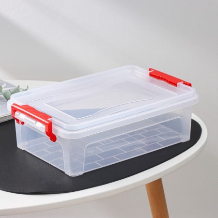 Storage container with a lid, 3.6 l, 31 × 20 × 9 cm, the color is transparent-5