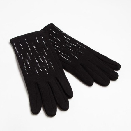 Women's gloves minku "Rock", p. 23 cm, col. black
