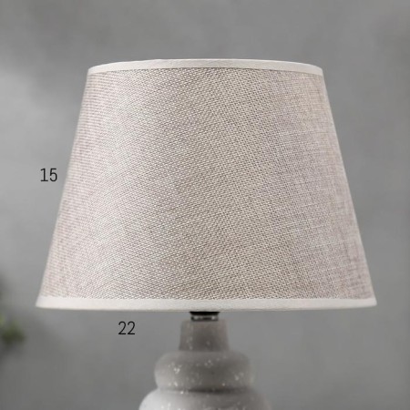 Table lamp 16238/1GR E14 40W gray-silver 22x22x34 cm Risalux-3