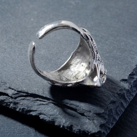 Ring "Right" Falcon, color black silver, dimensionless-2