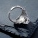 Ring "Right" Falcon, color black silver, dimensionless