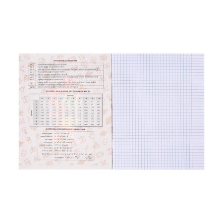 Notebook object neon animals Calligrata Top 48l Algebra Cl, region charts, neon print, offset-1