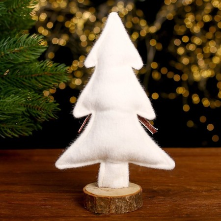 New Year's decor "White Christmas tree" 14 × 7 × 23 cm-2