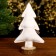 New Year's decor "White Christmas tree" 14 × 7 × 23 cm