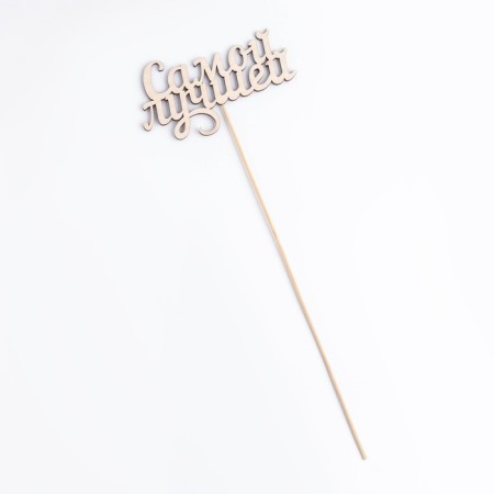 Topper "The best" 13x7.1 cm-3
