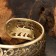 Bracelet wide "wind", brass