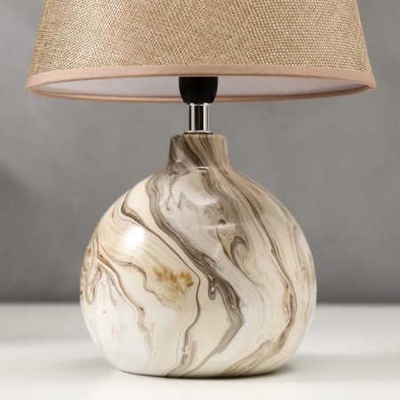 Table lamp 16255/1BG E14 40W Beige 23x23x35 cm Risalux-4