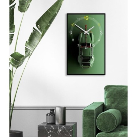 Carting clock is wall-mounted, interior "machine", smooth move, 1AA, 57 x 35 x 4 cm-2
