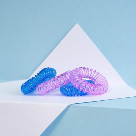 Hair gum spring "on the wave", 4 pcs, diam 3.5 cm-2
