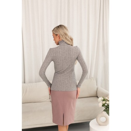 Women's turtleneck Eliseeva Olesya, size 42, gray color-1
