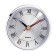 Quartz clock, D-9 cm, 1AA, smooth move, silver